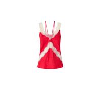 PINKO Haut 'PINKO NEW LYDIA TOP SATIN JACQUARTD MACULA CON PIZZO TOP' rouge, Taille S