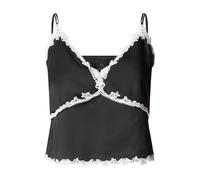 Pinko - Canazei Top Twill Fluido - Femme - Tops - Noir - Taille: 40 FR