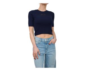 Pinko - Haut Tricot Bleu - Femme - Pulls - Bleu - Taille: 42 FR
