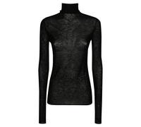 Pinko - Haut Tricot Ultrafin Moss - Femme - Pulls - Noir - Taille: 42 FR