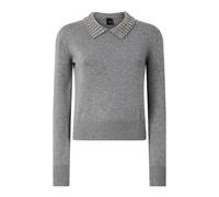 Pinko - Haut Tricot Ventotene - Femme - Pulls - Gris - Taille: 44 FR