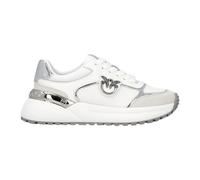Pinko, Homme, Chaussures, Blanc, Taille: 41 EU Baskets Blanc Argent Love Birds Ss0019P027