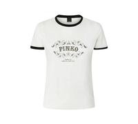 Pinko - Imperia T-shirt - Femme - Tops - Blanc - Taille: 38 FR
