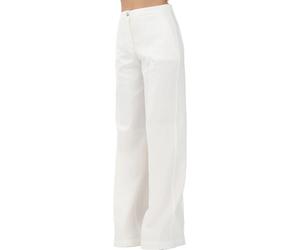 Pinko - Jacopone Pantalone Lino Stretch - Femme - Pantalons - Blanc - Taille: 40 FR