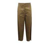 Pinko - Jacopone Wide Leg Pantalons - Femme - Pantalons - Vert - Taille: 40 FR