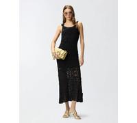 Pinko Juncus crochet robe sewon ss26 NERO LIMOUSINE (Z99) S
