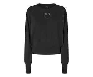 Pinko - Lanzarote Maille Col Rond - Femme - Pulls - Noir - Taille: 36 FR
