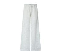 Pinko - Laurie Wide Pantalons - Femme - Pantalons - Blanc - Taille: 40 FR