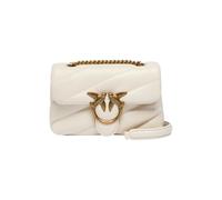 Pinko Sac femme LOVE BABY PUFF C SHEEP NAPPA Blanc Soie Antique Gold Taille unique