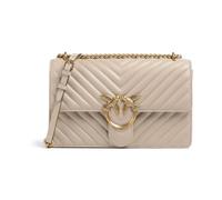 Pinko Love One Classic Sac porté épaule beige, cuir de mouton, femme