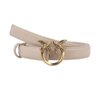 PINKO Love Berry Ceinture Cuir 75 cm blanc