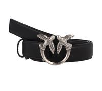 PINKO Love Berry Ceinture Cuir 85 cm noir