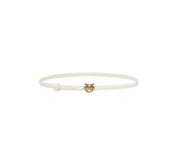 Pinko - Love Berry H1 Belt Vitello Seta - Femme - Accessoires - Blanc - Taille: S