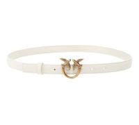 PINKO Love Berry Ceinture Cuir 90 cm blanc