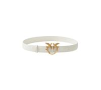 Pinko Ceinture en cuir Femme Blanc Design élégant Taille S