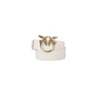 Pinko - Love Berry H4 Belt Low Vitello Seta - Femme - Accessoires - Blanc - Taille: XS