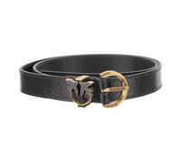 Pinko - Love Birds Leather Belt - Femme - Accessoires - Noir - Taille: L