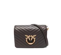 Pinko - Love Click Mini Shoulder Bag - Femme - Sacs - Brun - Taille: ONE Size