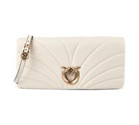 PINKO Love Horizontal Sac pochette Cuir véritable 27 cm blanc