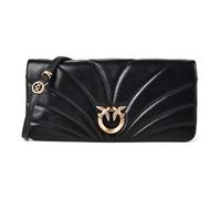 PINKO Love Horizontal Sac pochette Cuir véritable 27 cm noir
