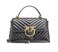 Pinko Sac à main femme Love Lady Puff Mini Cuir de mouton Noir Antique Gold Taille unique