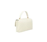Pinko Love Lady Puff Sac en cuir blanc matelassé Chevron 23,5 x 15 x 7,5 cm, bandoulière réglable