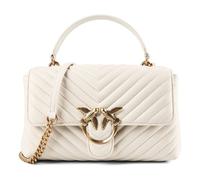 PINKO Love Lady Sac à main Cuir véritable 25 cm blanc