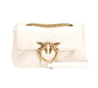 Pinko Love Mini Puff Cl Sheep Nappa, Sac Femmes, Z14q_Blanc Soie-Antique Gold, Taille Unique