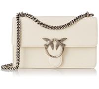 Pinko Love One Classic DC Vitello Se, Sac Femmes, Z14o_Blanc Soie-Old Silver, Taille Unique