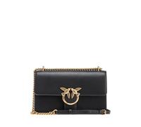 Pinko Love One Classic DC Vitello Se, Sac Femmes, Z99q_Noir-Antique Gold, Taille Unique