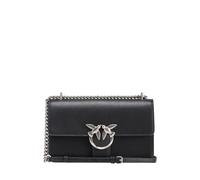 Pinko Love One Classic DC Vitello Si, Sac Femme, Z99o_Noir-Old Silver, Taille Unique