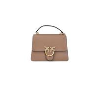 Pinko Love One Classic Light Sac en Cuir 25 x 19 x 8,5 cm Biscuit avec bandoulière réglable