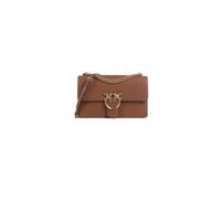 Pinko Love One Classic Sac en cuir marron 27 x 16,5 x 7 cm, bandoulière à chaîne, fermeture à rabat