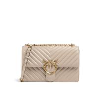 Pinko Love One Classic Sac porté épaule beige, cuir de mouton, femme