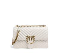 Pinko Love One Classic Sac porté épaule blanc, cuir de mouton, femme