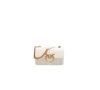 Pinko - Love One Mini Cl Vitello Seta - Femme - Sacs - Blanc - Taille: ONE Size