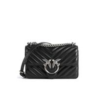 Pinko Love One Mini Sac porté épaule noir, cuir finement grainé, femme