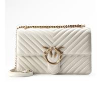 PINKO Love One Sac à bandoulière Cuir 26.5 cm blanc