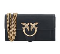 PINKO Love One Sac pochette Cuir véritable 19 cm noir