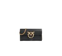 PINKO Sac pochette Love One cuir 19 cm noir