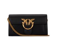PINKO Sac pochette Love One cuir 19 cm noir