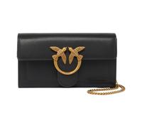 PINKO Sac pochette Love One cuir 19 cm noir