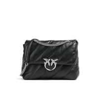 Pinko Love Puff Big Sac porté épaule noir, cuir de mouton, femme