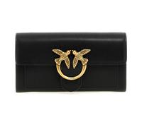 PINKO Sac pochette Love One cuir 19 cm noir