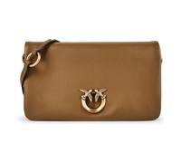 PINKO Love Soft Sac pochette Cuir véritable 19.5 cm brun