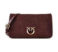 PINKO Love Soft Sac pochette Cuir véritable 20 cm brun
