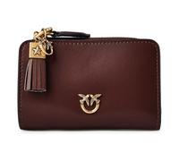 PINKO Love Wallet Porte-monnaie Cuir véritable 12 cm brun