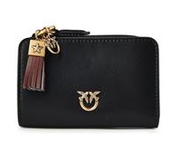 PINKO Love Wallet Porte-monnaie Cuir véritable 12 cm noir