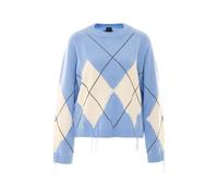 Pinko - Maille à col rond - Femme - Pulls - Bleu - Taille: 38 FR