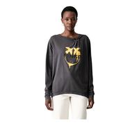 Pinko - Manches longues - Femme - Tops - Gris - Taille: 40 FR